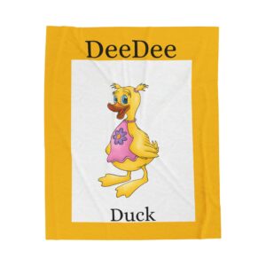 DeeDee Duck Velveteen Plush Blanket