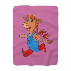 Cowhead and Friends Sherpa Fleece Blanket