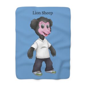 Lion Sheep Sherpa Fleece Blanket