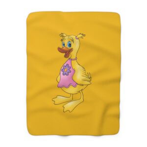 DeeDee Duck Sherpa Fleece Blanket