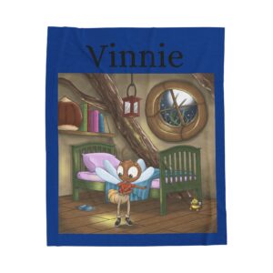 Vinnie The Fearless Firefly Velveteen Plush Blanket